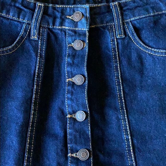 Stradivarius Button Down Jean Skirt - Picture 2 of 7